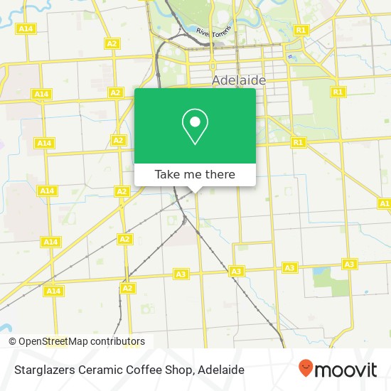 Mapa Starglazers Ceramic Coffee Shop