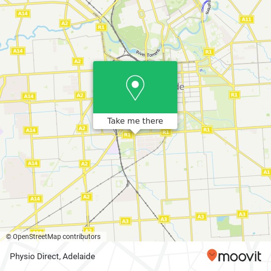 Physio Direct map