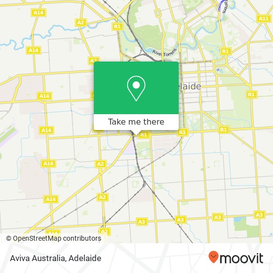 Mapa Aviva Australia