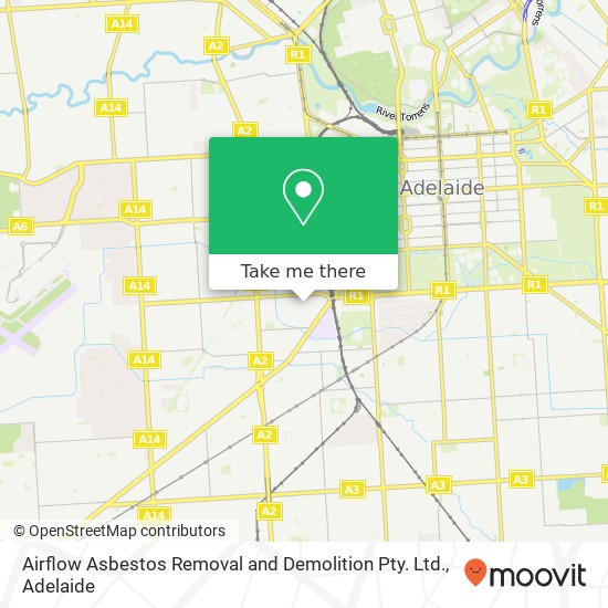Airflow Asbestos Removal and Demolition Pty. Ltd. map