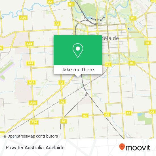 Mapa Rowater Australia