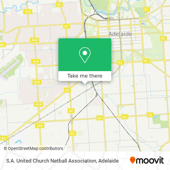 S.A. United Church Netball Association map