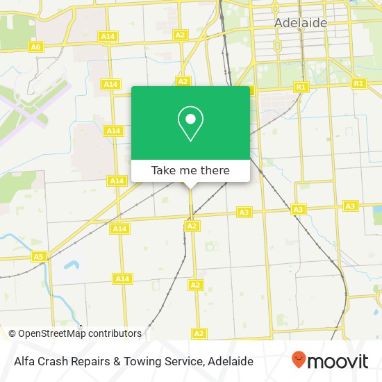 Alfa Crash Repairs & Towing Service map