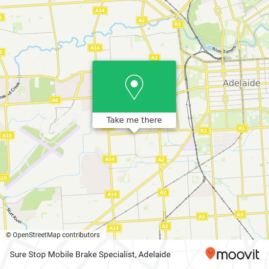 Sure Stop Mobile Brake Specialist map