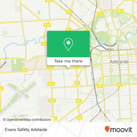 Evans Safety map