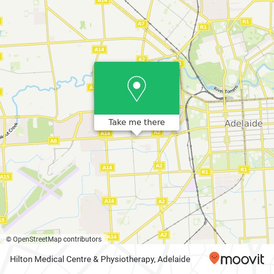 Mapa Hilton Medical Centre & Physiotherapy