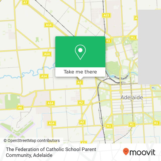 The Federation of Catholic School Parent Community map