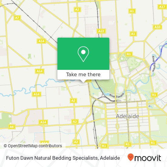 Mapa Futon Dawn Natural Bedding Specialists