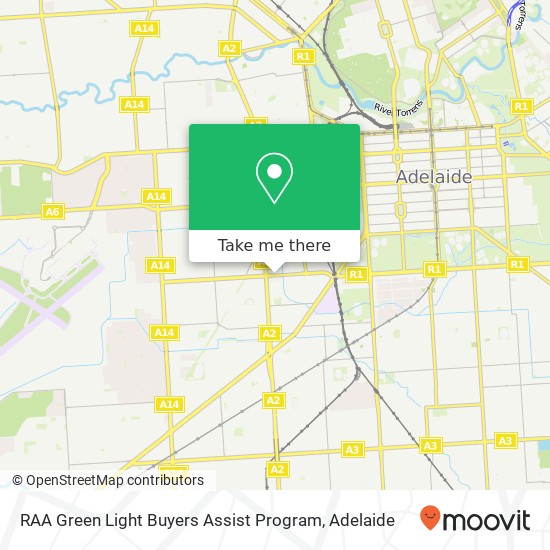 RAA Green Light Buyers Assist Program map