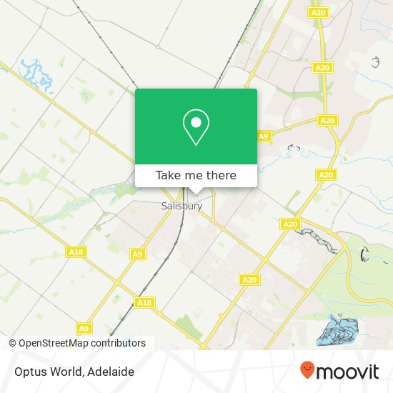 Mapa Optus World