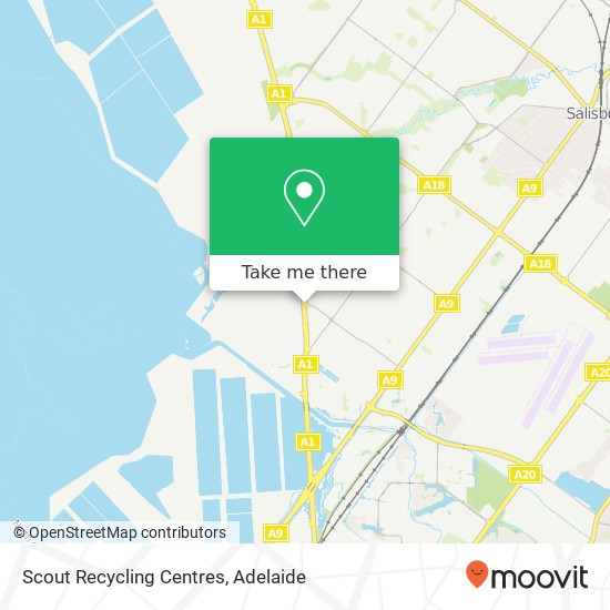 Mapa Scout Recycling Centres