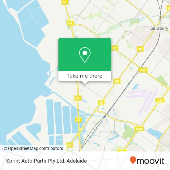 Sprint Auto Parts Pty Ltd map