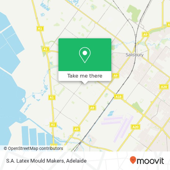 S.A. Latex Mould Makers map