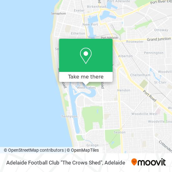 Mapa Adelaide Football Club "The Crows Shed"