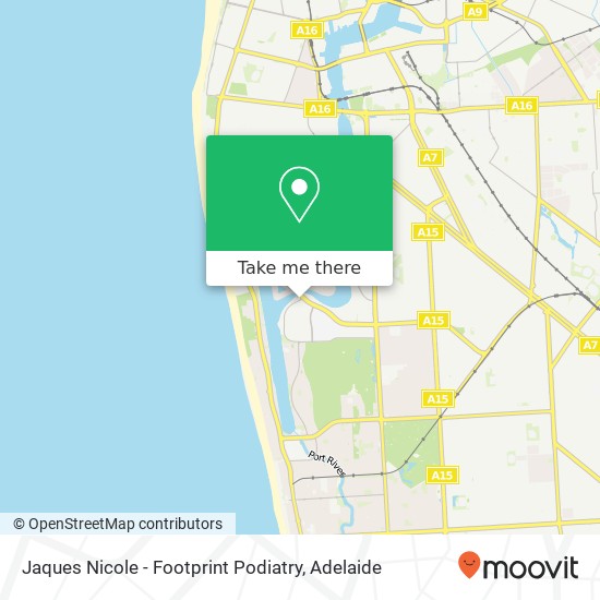 Jaques Nicole - Footprint Podiatry map