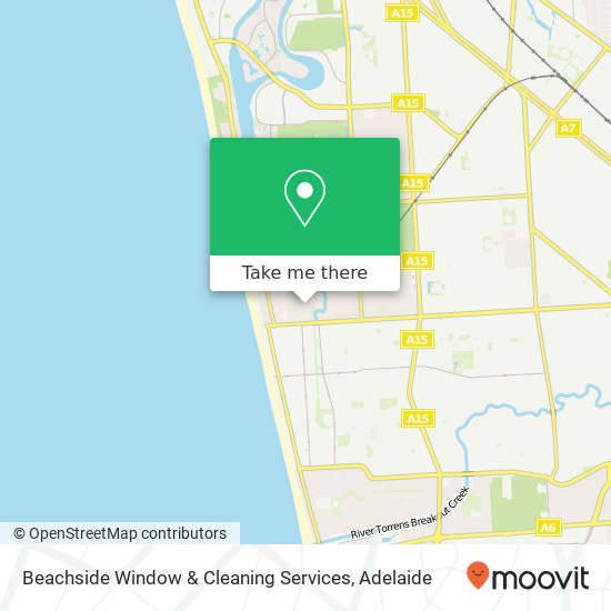 Beachside Window & Cleaning Services map