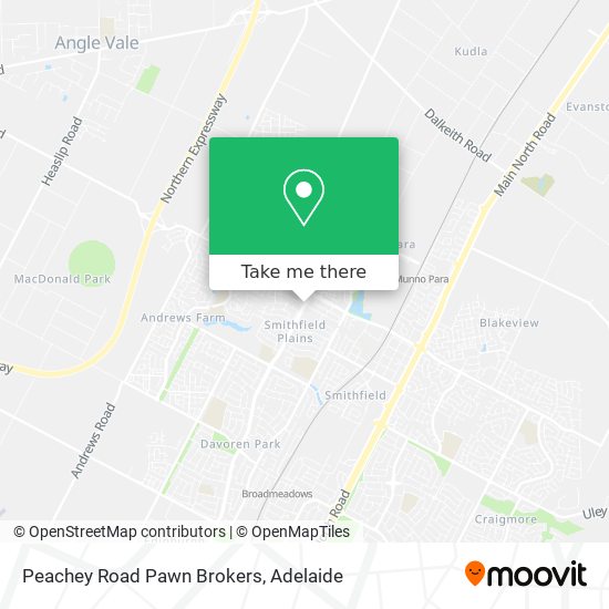 Mapa Peachey Road Pawn Brokers