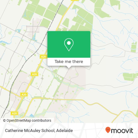 Mapa Catherine McAuley School