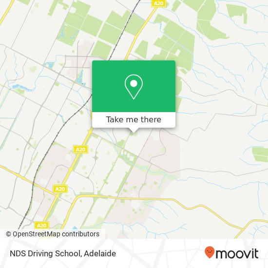 Mapa NDS Driving School