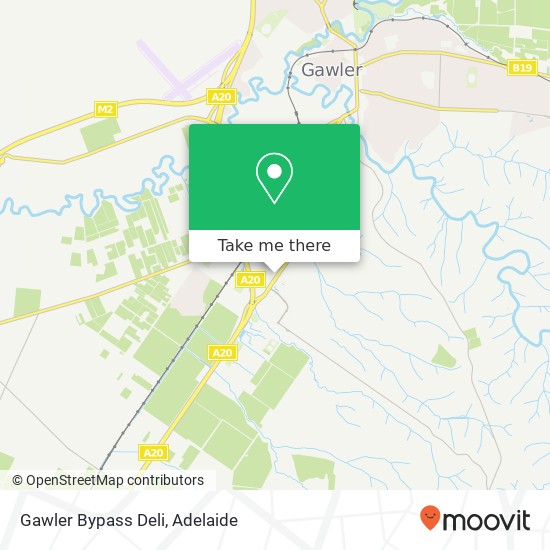 Mapa Gawler Bypass Deli