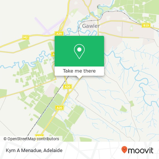 Mapa Kym A Menadue