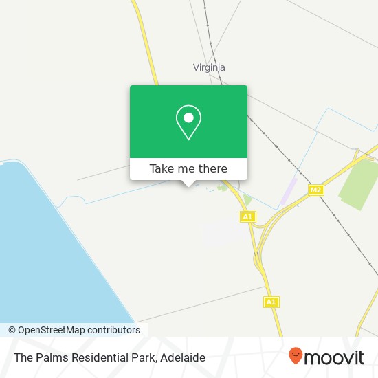 The Palms Residential Park map