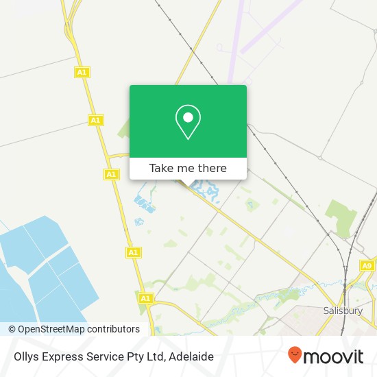 Mapa Ollys Express Service Pty Ltd