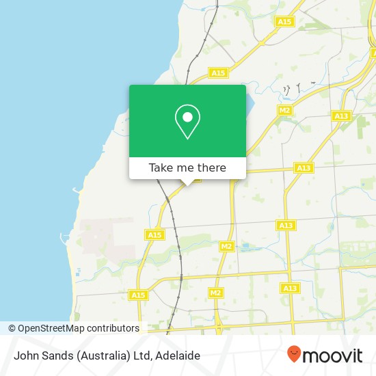 Mapa John Sands (Australia) Ltd