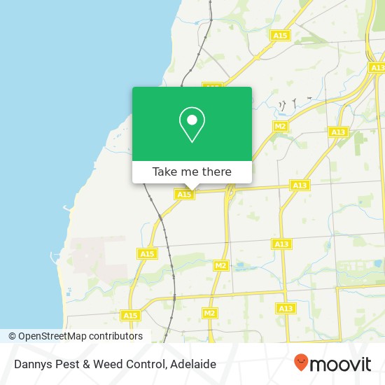 Mapa Dannys Pest & Weed Control