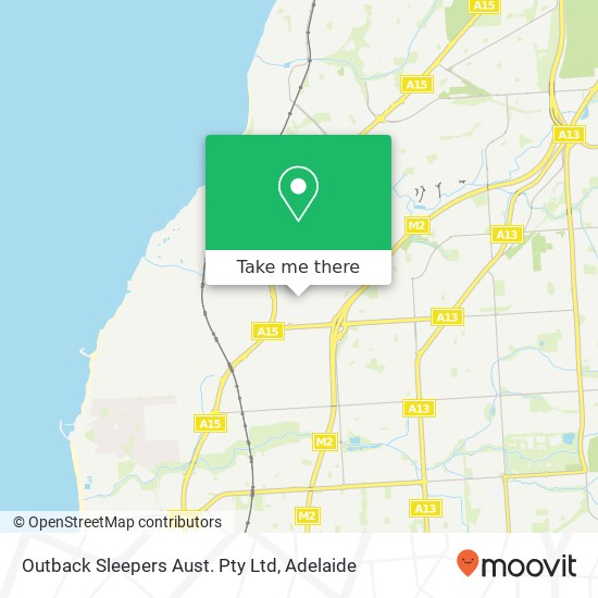 Mapa Outback Sleepers Aust. Pty Ltd