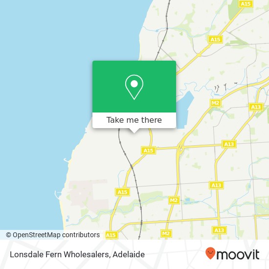 Lonsdale Fern Wholesalers map