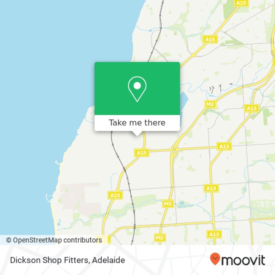 Mapa Dickson Shop Fitters