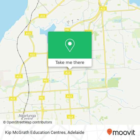 Mapa Kip McGrath Education Centres