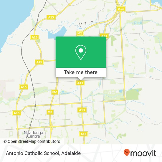 Antonio Catholic School map