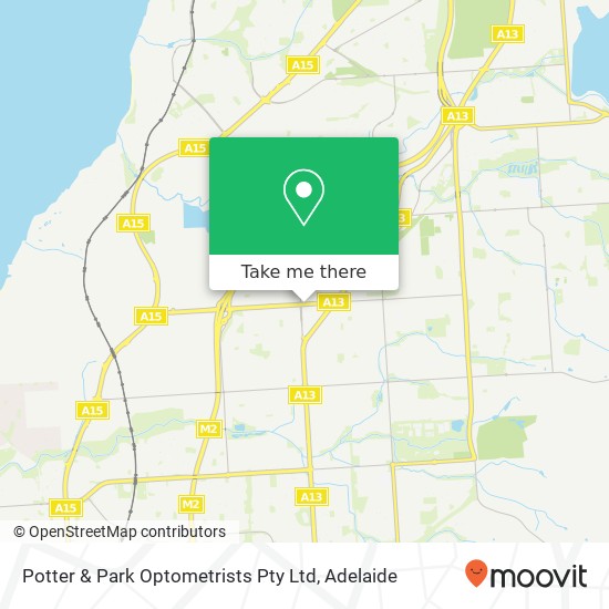 Potter & Park Optometrists Pty Ltd map