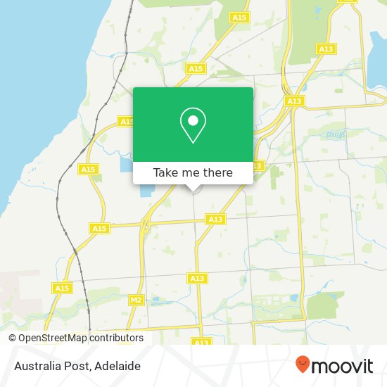 Mapa Australia Post