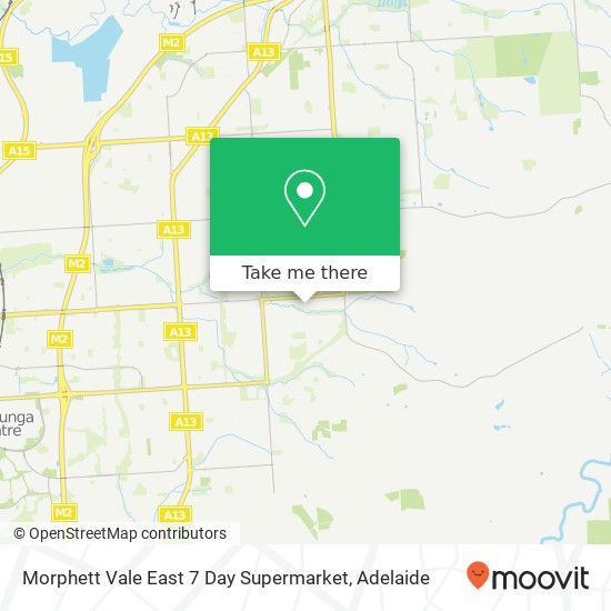 Mapa Morphett Vale East 7 Day Supermarket