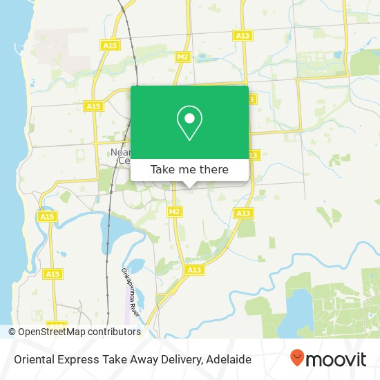 Mapa Oriental Express Take Away Delivery