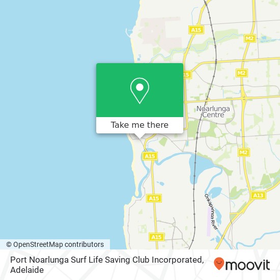 Mapa Port Noarlunga Surf Life Saving Club Incorporated