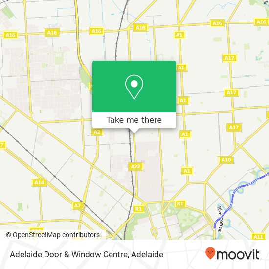 Mapa Adelaide Door & Window Centre