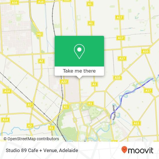 Studio 89 Cafe + Venue map