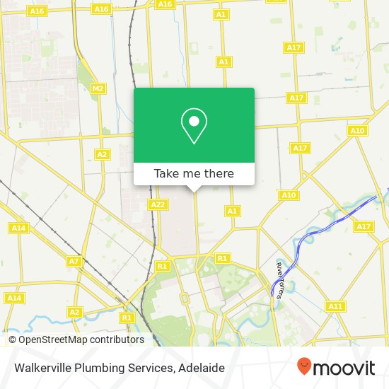 Walkerville Plumbing Services map