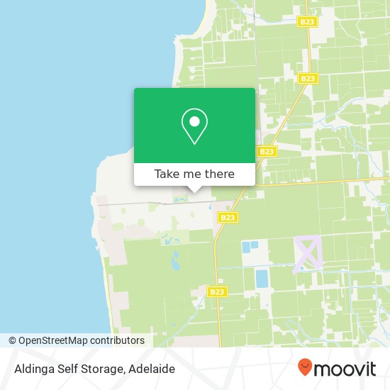 Mapa Aldinga Self Storage
