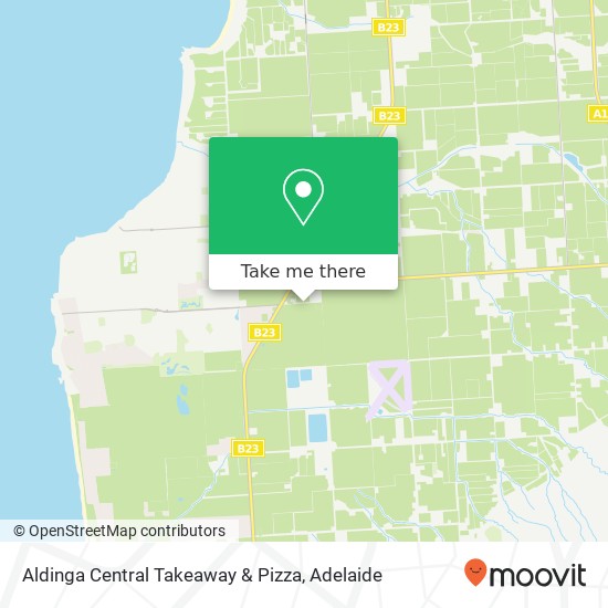 Mapa Aldinga Central Takeaway & Pizza