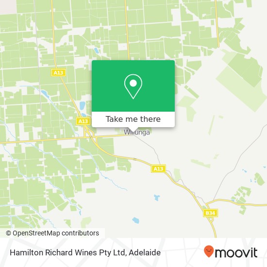 Hamilton Richard Wines Pty Ltd map