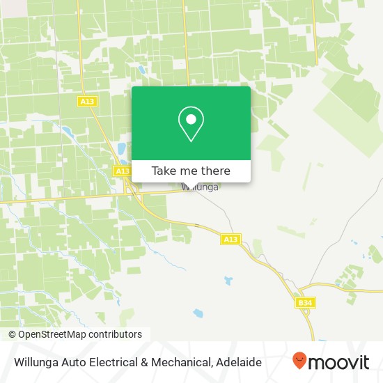 Mapa Willunga Auto Electrical & Mechanical