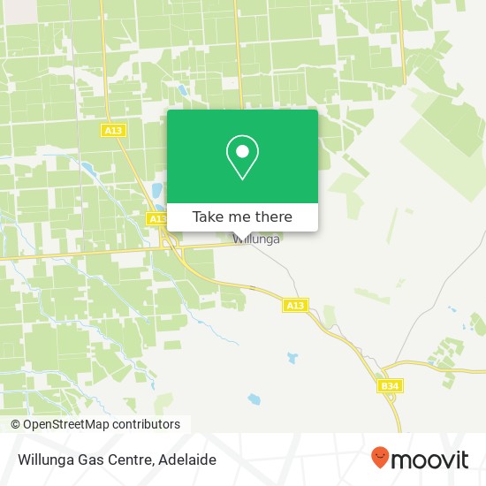 Mapa Willunga Gas Centre