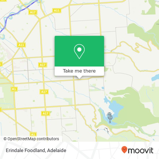 Mapa Erindale Foodland