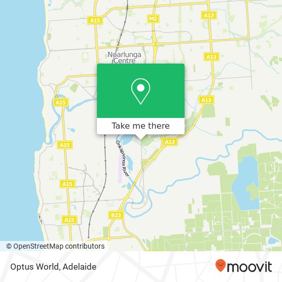 Mapa Optus World