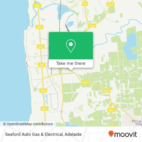 Mapa Seaford Auto Gas & Electrical